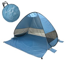 Cbtx Outdoor Otomatik Açılır Anti-UV Plaj Kamp Çadırı 200x165x130 CM Bebek Mavisi