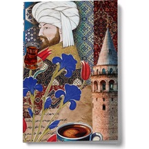 Kolaj Serisi 46 Fatih İn Rüyası A6 Çizgili Mini Defter Not Defteri Çok Renkli