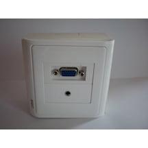 Duvar Prizi - Sıva Üstü - Vga - 3.5 Mm Stereo Ses