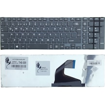 Toshiba Uyumlu Satellite C50-A-L8S, L50-A-M2K, C55-A-130 Klavye (Siyah)