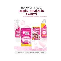 Banyo Ve Wc Derin Temizlik Seti 4'lü Banyo Köpüğü, Tuvalet Jel, Wc Köpük Ve Aktif Klozet Bloğu