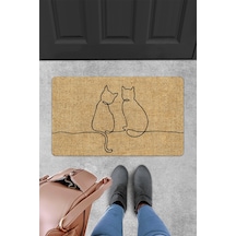 Evaşk Kapı Önü Paspası Vinil Kaymaz Tabanlı 45 X 70 Evaşkdm10117
