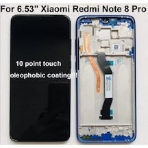 Xiaomi Redmi Note 8 Pro Lcd Ful Çıtalı Ekran Dokunmatik 1 Simli