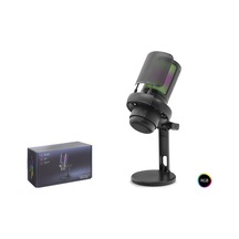 Hadron Me6pb Gaming Rgb Masaüstü Mikrofon Usb Type-c 192khz 24bit - Siyah