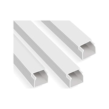 Odta 4 Metre 16x16mm Kendinden Yapışkanlı Kablo Kanalı 4m 10 Adet X 40cm Kablo Gizleyici