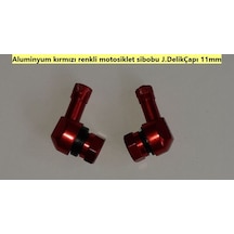 ALUMINYUM MOTOSİKLET SİBOBU JD=11.5 KIRMIZI RENK