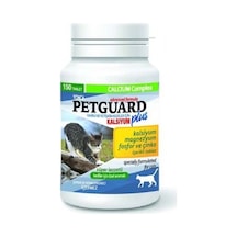 Petguard Kediler İçin Magnezyum Fosfor ve Çinkolu Kalsiyum Tablet