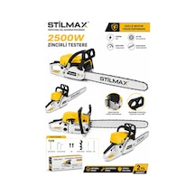Stilmax St9200 St9200 Benzinli Ağaç Odun Kesme Makinesi Motorlu Testere Zincirli Ağaç Kesme Balta