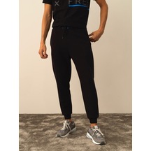 Xint Siyah Pamuk Dokulu Regular Fit Sweat Pantolon 380157