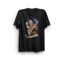 Pink Floyd Baskılı Unisex %100 Pamuk Siyah T-shirt SIYAH