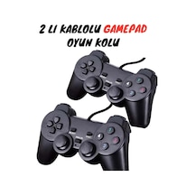 2li Kablolu Oyun Kolu Gamepad Pc Uyumlu Joystick