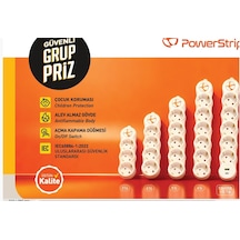 Tuncmatık Powerstrıp3 Tsk19065 5 M Iec 66884-1:2022 Standartı, Fr Alev Almaz , Anahtarlı Grup Priz 0 M
