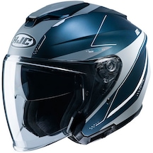 HJC İ30 Slight Açık Motosiklet Kaskı Gri - Mat Mavi