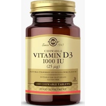 Solgar Vitamin D3 1000 Iu 25 Mcg 100 Yumuşak Kapsül - Dmm00773