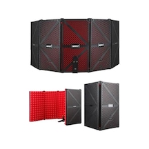 Midex Pf-44 Red Mikrofon Ses Yalıtım İzolasyon Paneli 5 Bölümlü 75x30 Cm