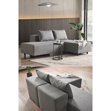 Kagu Corner Poly-m Köşe Takimi-Kanepe-Yatak-Dinlenme 4 Farkli Model Tek Modül Gri