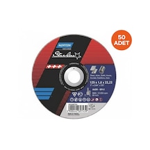 Norton Saint Gobain Starline 115x1.0x22.23mm İnox Metal Kesici Disk 50'li Paket