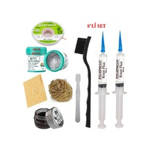 Best Krem Lehim 183 C 50gr Havya Uc Temizleyici Flux Lehim Toplama Cp-1515 Lehim Emme Teli Spatula Seti Tk01