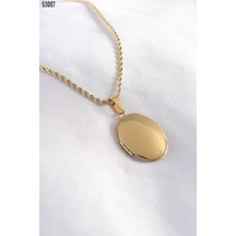 Oval Şeklinde Kapaklı 316l Paslanmaz Çelik Gold Renk Resim Konula Çok Renkli Oval Şeklinde Kapaklı 316l Paslanmaz Çelik Gold Renk Resim Konula Çok Renkli