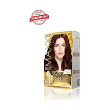 Serisi 24k Altın Parçacıklı Serum İle 1 Kutu 2 X 50 Ml Ve Geliştiriciler Saç Boyası Kestsane Kızılı 4.6