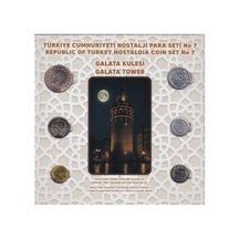 Türkiye Cumhuriyeti Nostalji Para Seti No 7 Galata Kulesi Temalı Koleksiyon Para Seti