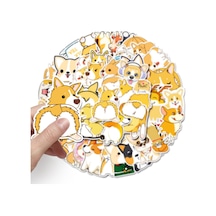 50 Adet Tekrarsız Köpekler Kalite Pvc Modern Sticker 01