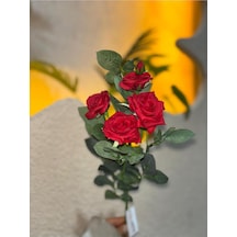Çiçek Kırmızı Kağıt Gül 1 Demet Çok Renkli