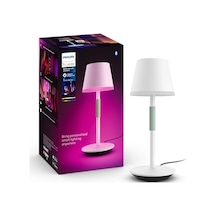 Philips Hue Go Belle Taşınabilir Masa Lambası - Beyaz - 25.000 Saat Ampul Kullanım Ömrü Enerji Sınıfı A 10 Parça Siyah