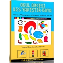 Okul Öncesi Kes Yapıştır (Boyamalı Kes Yapıştır)