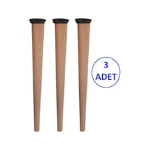 Fawdecor Ahşap Konik Ayak - Boy 43 Cm - Orta Boy Medium