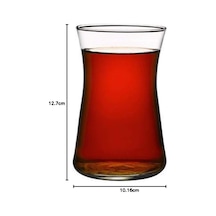 Heybeli 6'lı Set Çay Bardakları çok renkli
