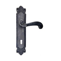 Antika Tarz Dekoratif Pirinç Sultan Oda Kapı Kolu - 270x54mm, Oksit Çok Renkli