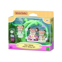 5801 Sylvanian Families Geyik Bebekler Ve Çiçekli Salıncak Seti +3 Yaş Çok Renkli