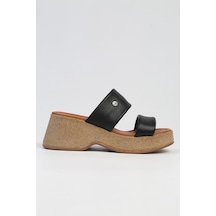 Pierre Cardin Pc-7210- 3807 Siyah-kadın Topuklu Terlik Siyah