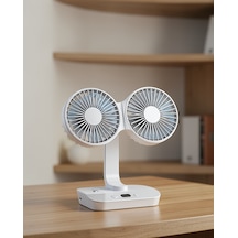 Çift Kafalı Sessiz Usb Şarjlı Vantilatör Uczzzsp01fan