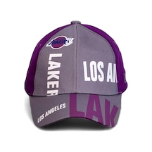 Gri Los Angeles Lakers Basketbol Beyzbol Şapkası - Standart Gri