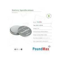 20 X Poundmax Ag10 Düğme Hücresi Lr1130 1,5v, Alkalin Pil