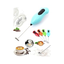 Pilli Mini Mixer Kahve Süt Köpürtücü Karıştırıcı Cappuccino Mixer Plastik Diğer