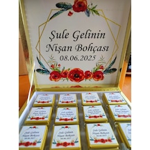 Karton Kutuda İsme Özel Çikolata-48li