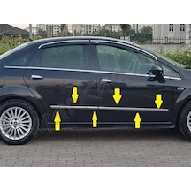 Markadan Fiat Linea Krom Yan Kapı Çıtası 2006-2018 4 Parça Paslan
