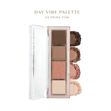 Yoğun Pigmentli Mat Ve Işıltılı Tonlar Barındıran 4'lü Far Paleti Day Vibe Palette 4 Prima Pink 4