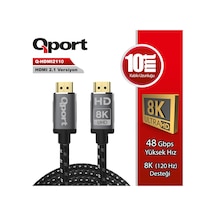 Qport Q-hdmı2110 10metre 2.1v 8k Hdmı Görüntü Kablosu