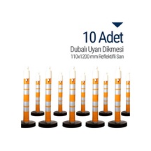 İleri Trafik Dubalı Uyarı Dikmesi 534230909 110 x 1200 MM Reflektifli 10'lu Set