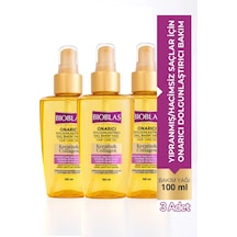 Keratin & Kolajen Onarıcı Dolgunlaştırıcı Saç Bakım Yağı 100 Ml İnce Yıpranmış Saçlar 3'lü