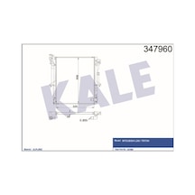 KALE OTO Radyatör 347960 Su Radyatörü 525×635×27 L200 Triton 2.5 Dıd 06-