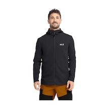 Jack Wolfskın Jack Wolfskin Ridge Hike Hooded Fz Erkek Siyah Polar Ceket 6000