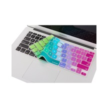 Apple Uyumlu MacBook Air Pro Klavye Koruyucu 13Inc 15-17 İngilizce A1466 Dazle Pembe Yeşil
