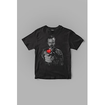Jesse Pinkman "heart Gun" Breaking Bad Tişört Siyah