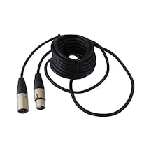 5 Metre XLR 3 Pin Dişi - Erkek Mikrofon Stüdyo Jack Ara Kablosu