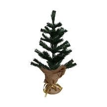 Yılbaşı Masa Üstü Çam Ağacı Jütlü 30 Cm
